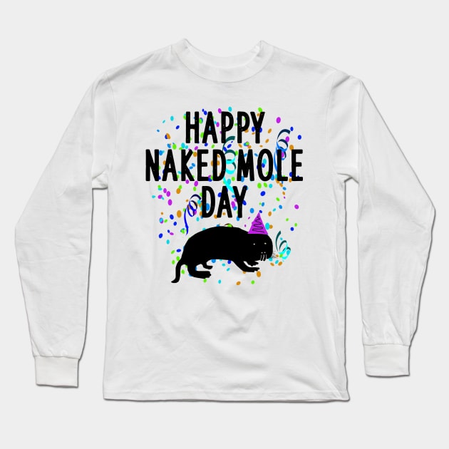 Happy naked mole rats day halloween rodent men Long Sleeve T-Shirt by FindYourFavouriteDesign